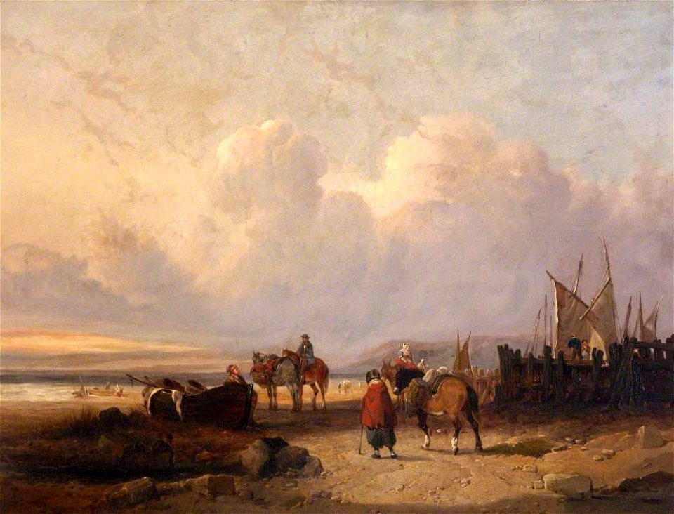 William Shayer (1787-1879) - Beach Scene - 337063 - National Trust