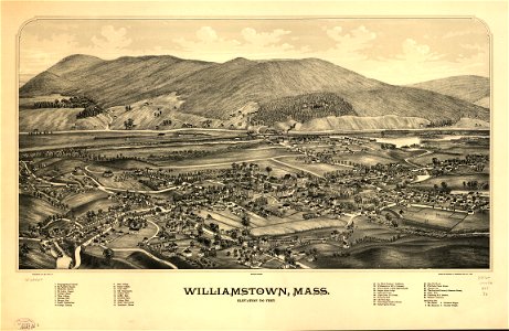 Williamstown, Mass. LOC 75694609. Free illustration for personal and commercial use.