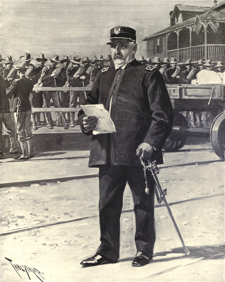 William R. Shafter directing embarkation at Port Tampa