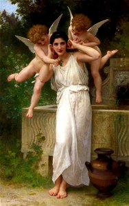 William-Adolphe Bouguereau (1825-1905) -Youth (1893). Free illustration for personal and commercial use.