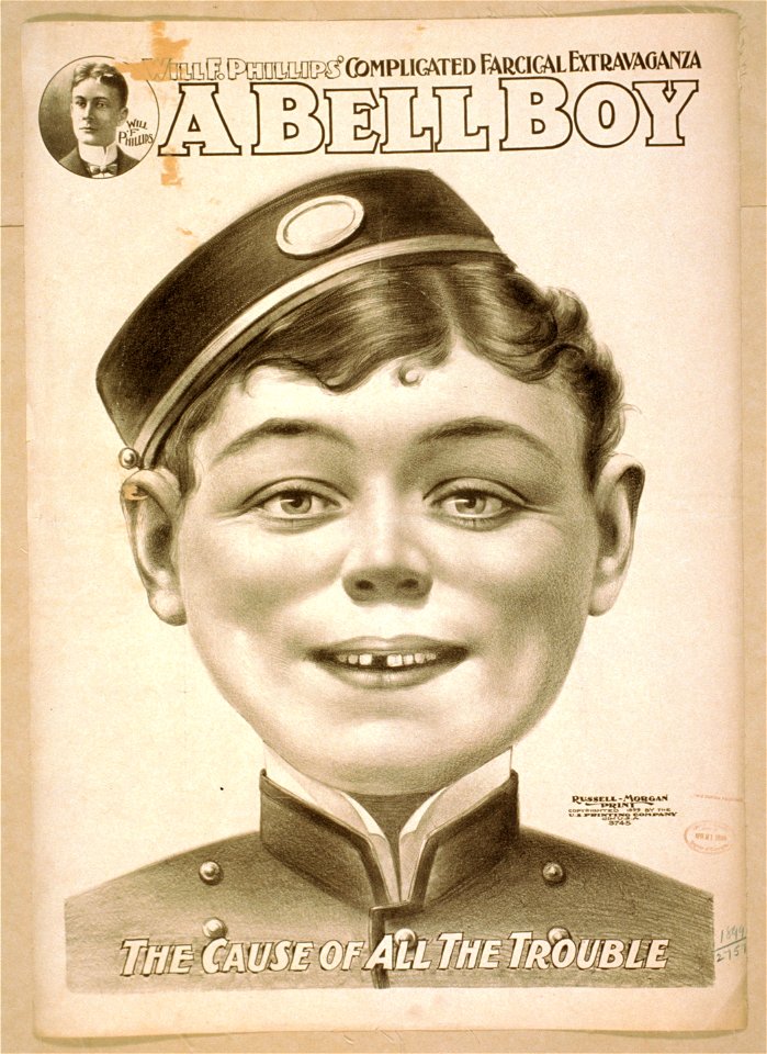 Will F. Phillips' complicated farcical extravaganza, A bell boy LCCN2014636402