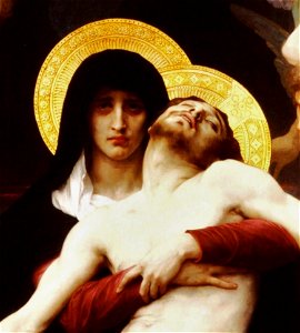 William-Adolphe Bouguereau (1825-1905) - Pieta (1876) modif 2. Free illustration for personal and commercial use.