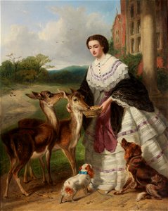 William Powell Frith - Feeding Time (My Lady's Pets) - 54.195 - Rhode Island School of Design Museum