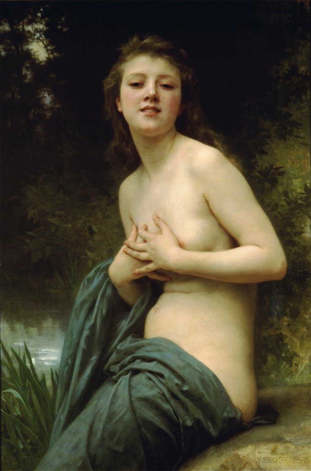 William-Adolphe Bouguereau (1825-1905) - Spring Breeze (1895)