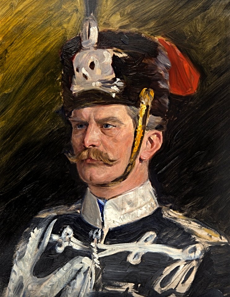 William Pape - Portraitstudie August v. Mackensen, Preußischer Generalfeldmarschall - BG-M 12041-12 - Berlinische Galerie