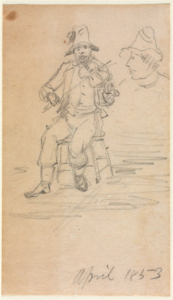 William Sidney Mount (American, 1807-1868) - The Fiddling Beggar - 1700.1946 - Cleveland Museum of Art