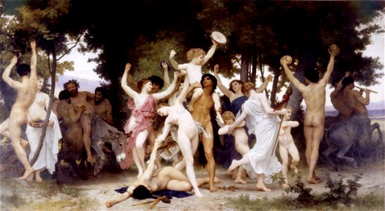 William-Adolphe Bouguereau (1825-1905) - The Youth of Bacchus (1884)