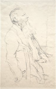 William Rothenstein (British, 1872-1945) - Auguste Rodin - 1917.1076 - Cleveland Museum of Art
