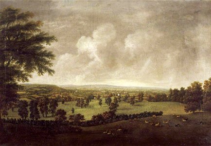 William Tomkins (c.1732-1792) (attributed to) - Supposed View West from Killerton, Devon - 922279 - National Trust