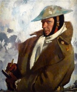 William Orpen-Self-Portrait-1917. Free illustration for personal and commercial use.