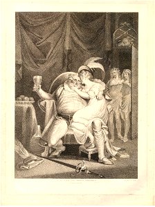 William Satchwell Leney - Second Part of King Henry the Fourth, Act II, Scene IV Shakespeare Gallery, 1795. Free illustration for personal and commercial use.