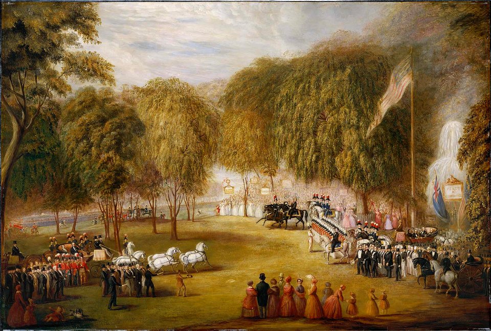 William Sharp - Railroad Jubilee on Boston Common - 48.475 - Museum of Fine Arts