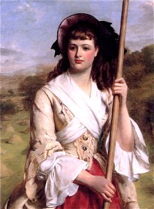 William Powell Frith - Polly Peachum. Free illustration for personal and commercial use.