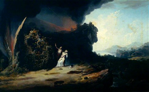 William Williams (active 1758-1797) - Thunderstorm with the Death of Amelia - T00519 - Tate. Free illustration for personal and commercial use.