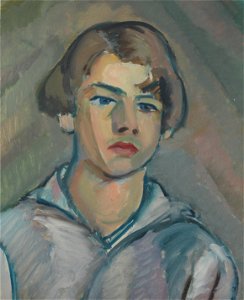 William Peploe - Portrait of a Young Man with Long Hair - Google Art Project