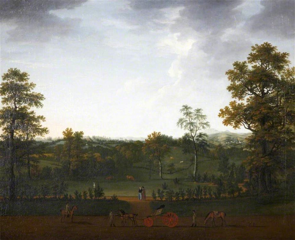 William Tomkins (c.1732-1792) - View from Whiteway towards Dartmoor, Devon - 872252 - National Trust