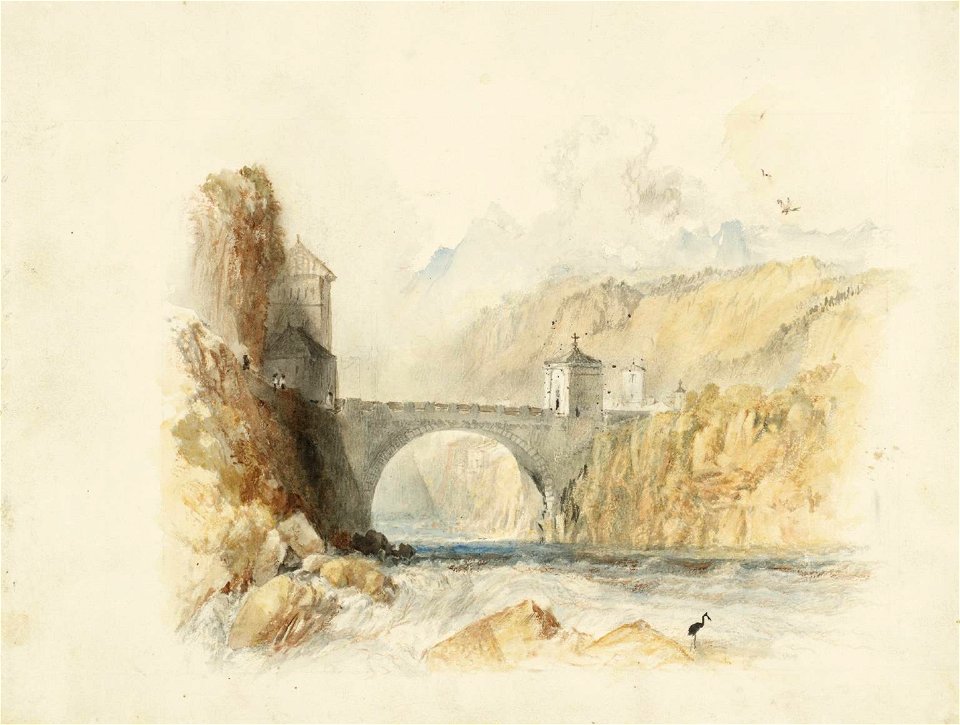 William Turner - St Maurice, for Rogers's 'Italy' - D27664 10