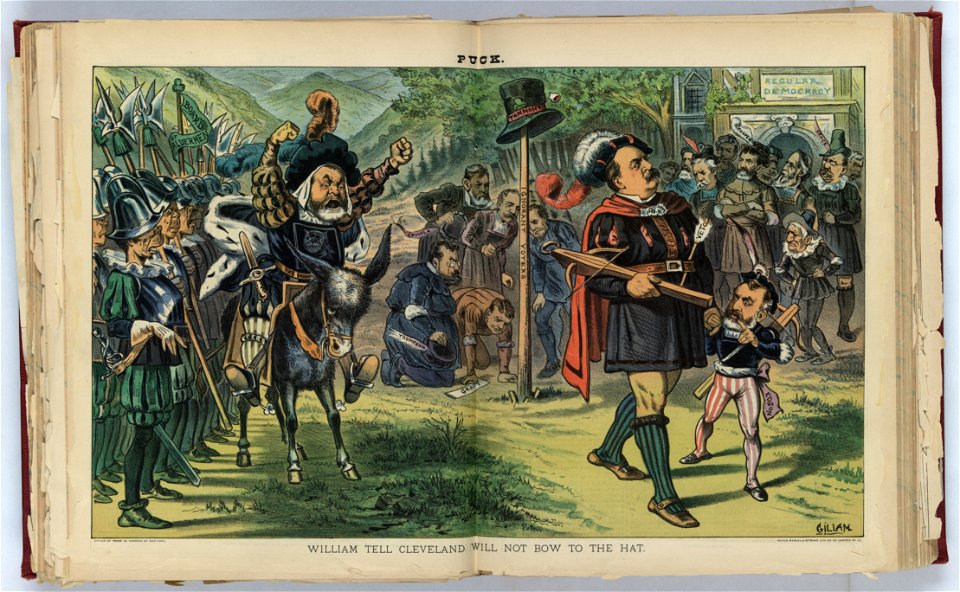 William Tell Cleveland will not bow to the hat - Gillam. LCCN2012645474