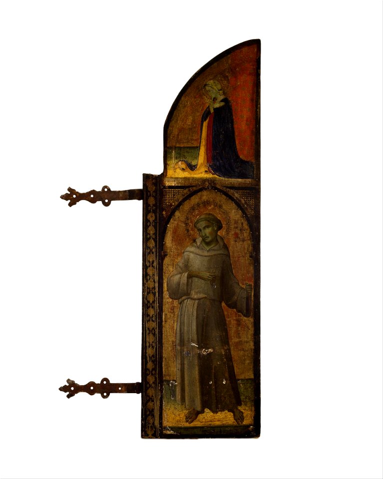Workshop of Lorenzo Monaco - Saint Francis; Above, Annunciate Virgin - Google Art Project