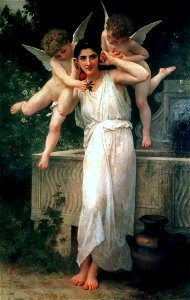 William-Adolphe Bouguereau (1825-1905) - Youth (1893). Free illustration for personal and commercial use.