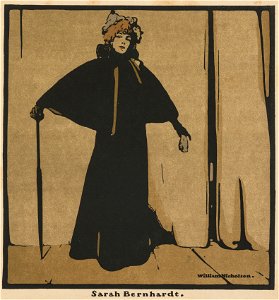William Nicholson (British, 1872-1949) - Twelve Portraits, Sarah Bernhardt - 2016.604 - Cleveland Museum of Art