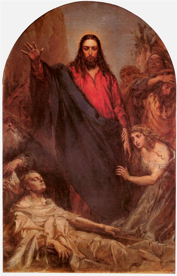 Wskrzeszenie sw Lazarza by Jan Matejko