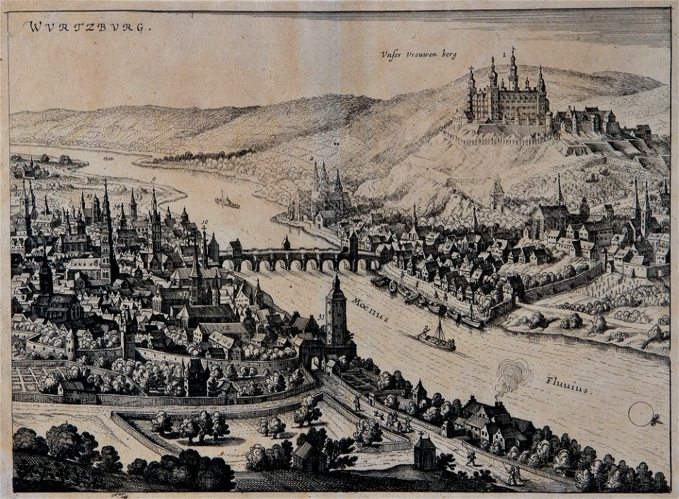 Würzburg Ansicht 18Jh