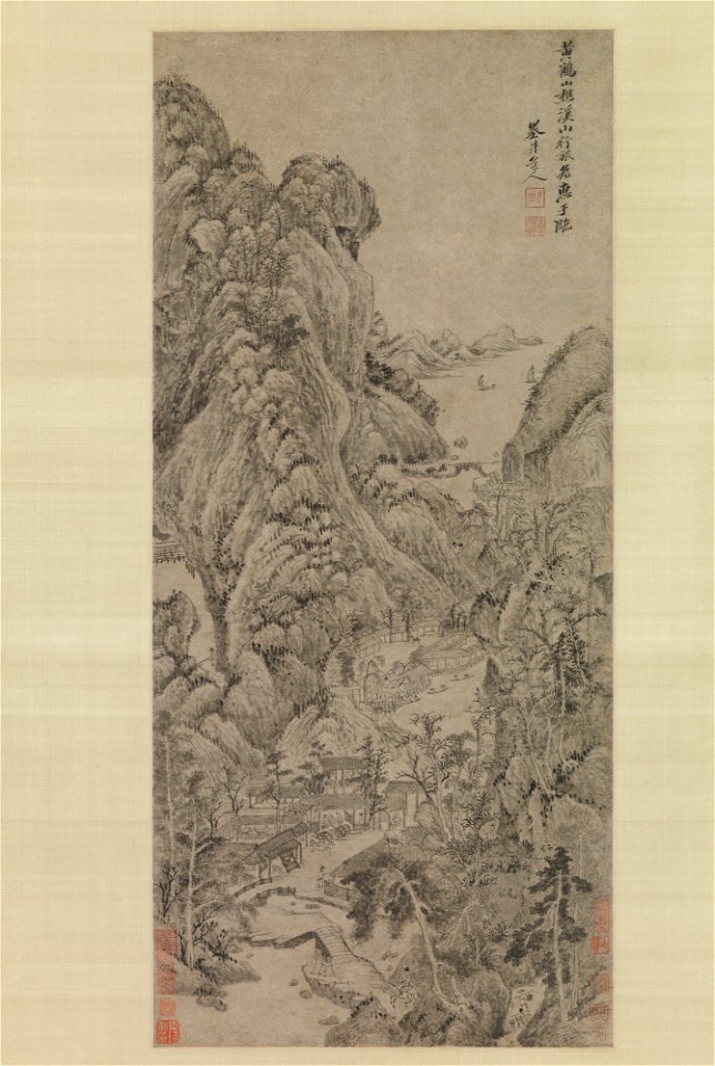 Wu Li - Travelers among Streams and Mountains - 1981.285.6 - Metropolitan Museum of Art