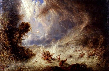 William Westall (1781-1850) - The Commencement of the Deluge - N01877 - National Gallery. Free illustration for personal and commercial use.
