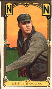 Wyatt Lee, Newark Team, baseball card portrait LCCN2008677911