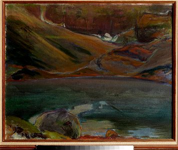 Władysław Ślewiński - Black Pond - MP 145 - National Museum in Warsaw