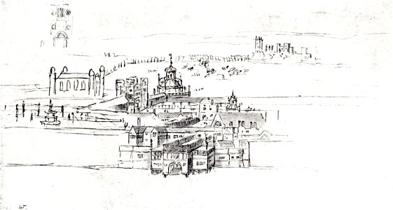 Wyngaerde Palace of Whitehall