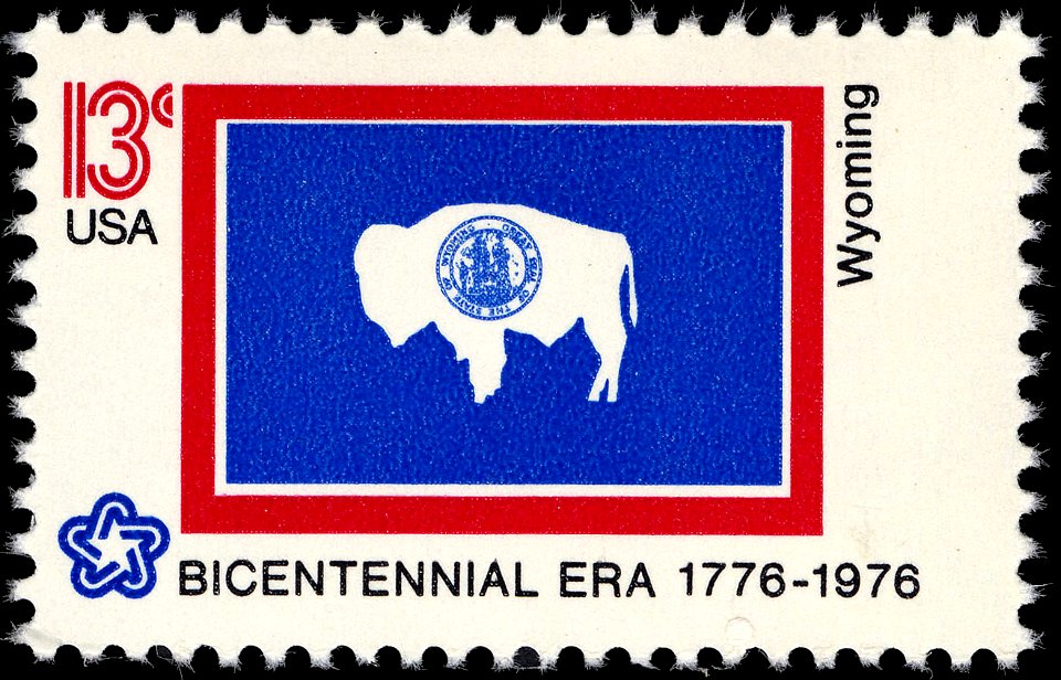 Wyoming Bicentennial 13c 1976 issue