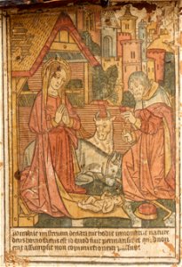 Workshop of the Master of the Very Small Hours of Anne of Brittany; Coffer by an unknown maker - The Nativity, in Coffer - Google Art Project