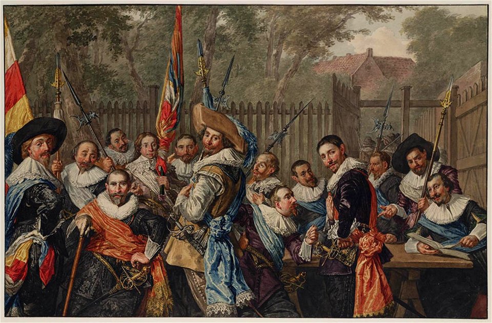 Wybrand Hendrik after Frans Hals - copy of 1633 schutterstuk for St.Adrian doelen