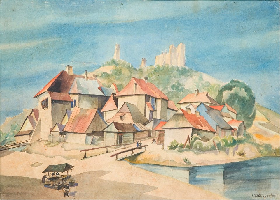 Władysław Skoczylas - Widok Kazimierza nad Wisłą - Google Art Project (430247)
