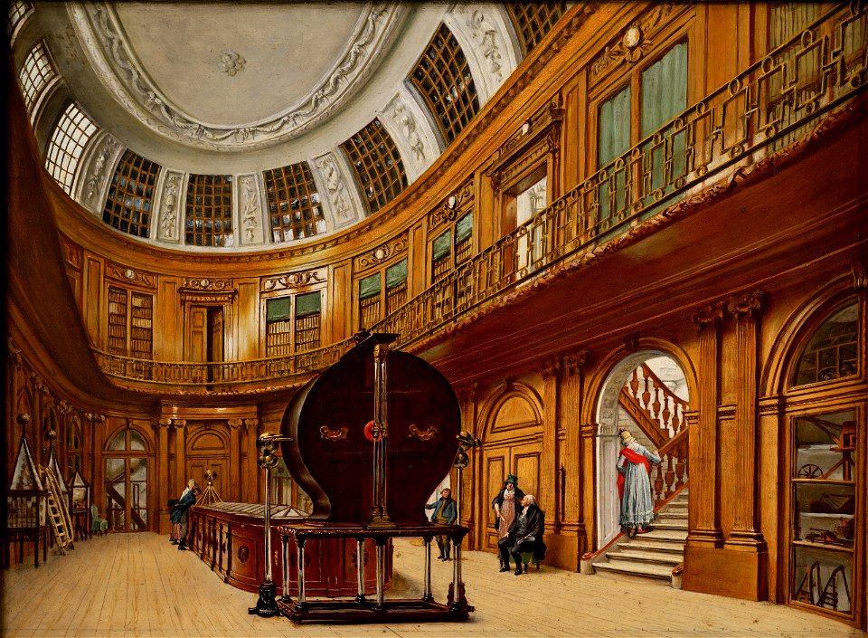 Wybrand Hendriks, De Ovale Zaal van Teylers Museum, c. 1800-1820.