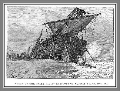 Wreck of the Tally Ho, at Eastbourne, Sunday Night, Dec. 26, 1887 16255912100 4770e10d84 b