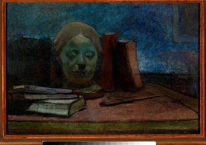 Władysław Ślewiński - Mask and books - MP 388 - National Museum in Warsaw