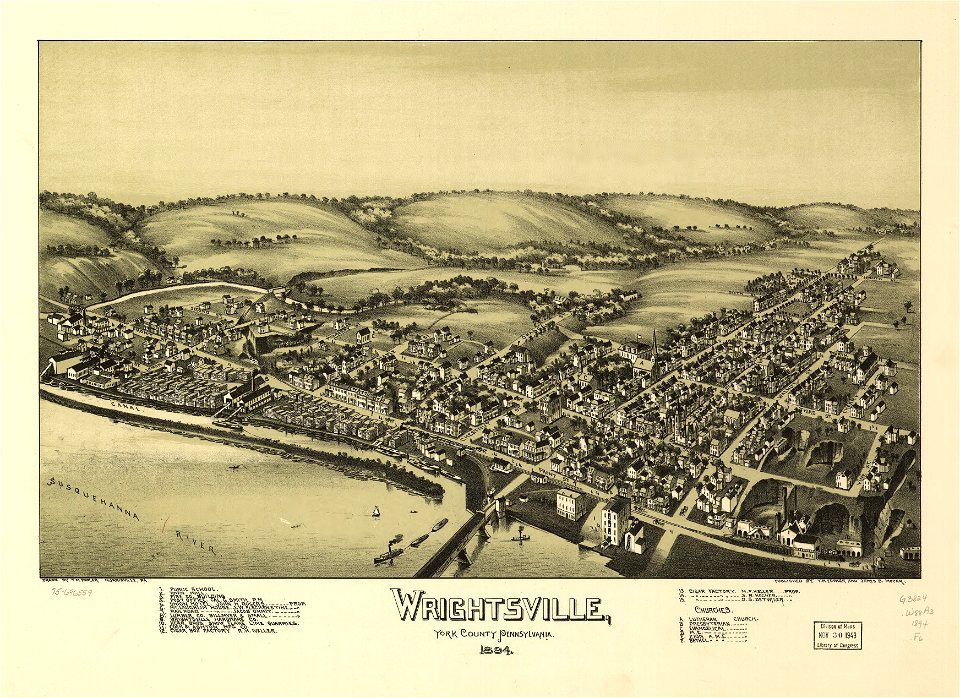 Wrightsville, York County, Pennsylvania, 1894. LOC 75696559
