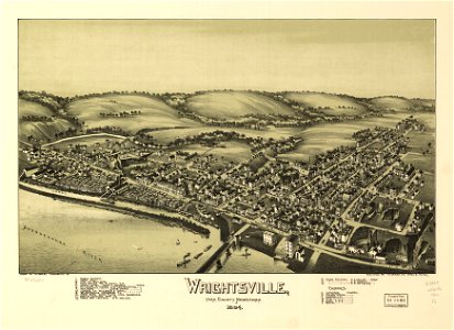 Wrightsville, York County, Pennsylvania, 1894. LOC 75696559. Free illustration for personal and commercial use.