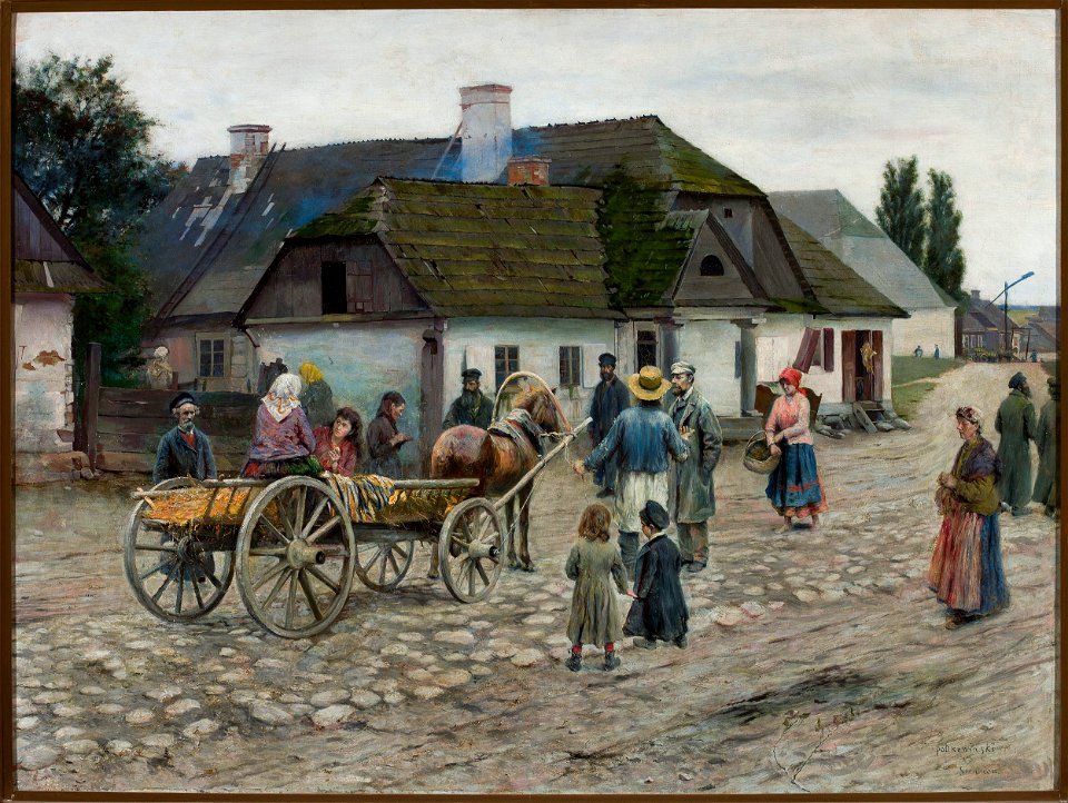 Władysław Podkowiński - Street in Siennica - MP 2017 MNW - National Museum in Warsaw