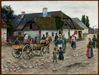 Władysław Podkowiński - Street in Siennica - MP 2017 MNW - National Museum in Warsaw