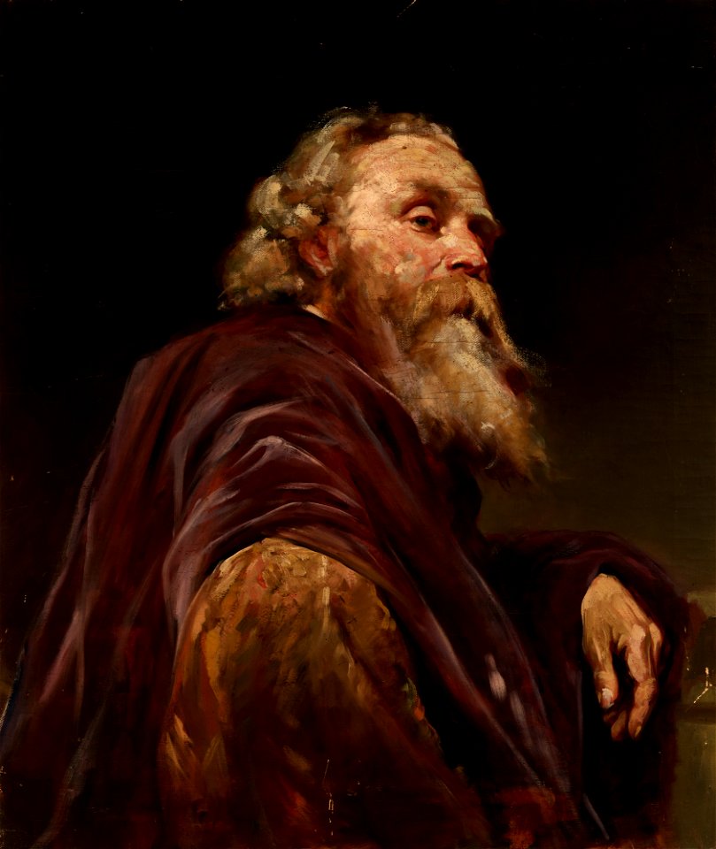 Władysław Czachórski - Portrait of an Old Man - MNK II-a-332 - National Museum Kraków