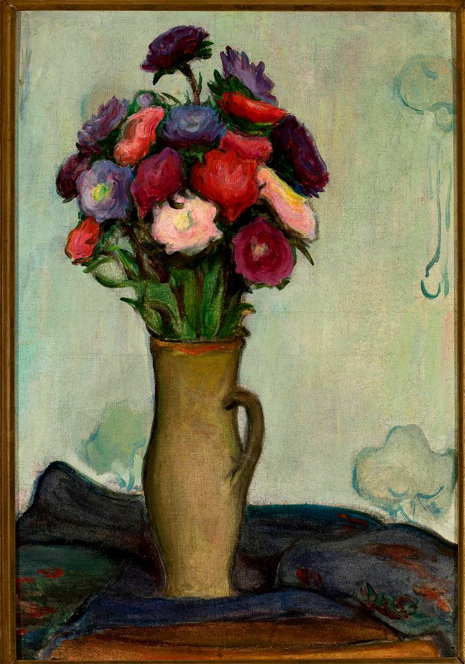 Władysław Ślewiński - Flowers in a vase -Asters- - MP 829 MNW - National Museum in Warsaw