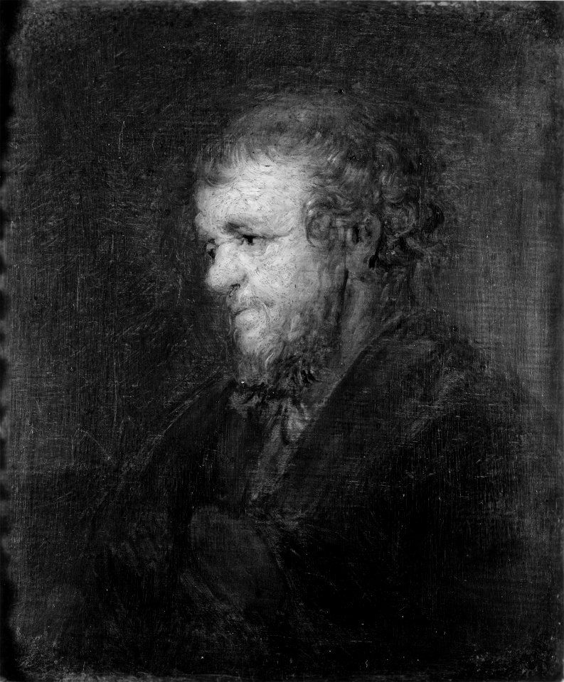Workshop of Rembrandt van Rijn - Head of an Old Man - Walters 37298