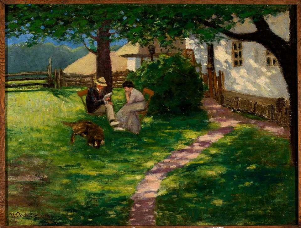 Władysław Podkowiński - In the garden - MP 2013 MNW - National Museum in Warsaw