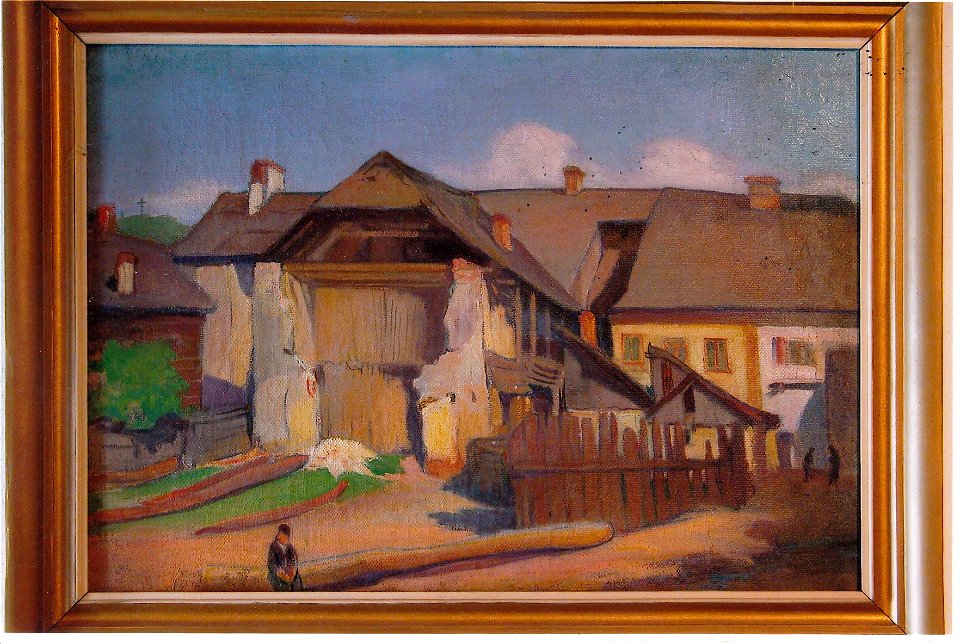 Władysław Ślewiński - Wall fragment and a boy - MP 748 MNW - National Museum in Warsaw