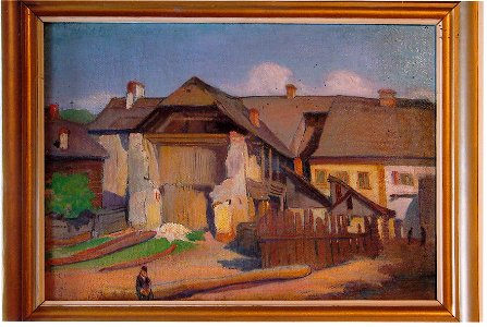 Władysław Ślewiński - Wall fragment and a boy - MP 748 MNW - National Museum in Warsaw