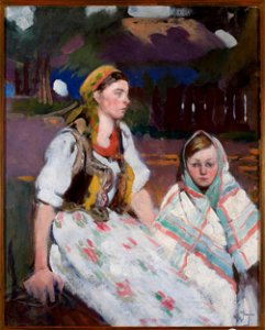 Włodzimierz Tetmajer - Two peasant girls - MP 2105 MNW - National Museum in Warsaw
